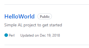 Image Hello World app recognized as written in the Perl language